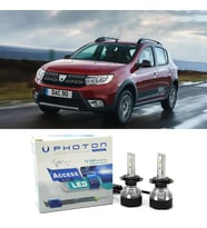 Dacia Sandero Stepway Kısa Led Xenon Far Ampulü H7 Access Yeni Seri Beyaz 2016-2020
