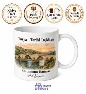 Tosya Tarihi Taşköprü Kastamonu Hatırası Hediye Kupa Bardak Anı