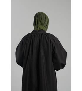 Haki Pratik Hazır Geçmeli Tesettür Eşarp Sandy Arkadan Çıtçıtlı Piliseli Hijab 2406_09