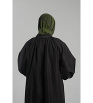 Haki Pratik Hazır Geçmeli Tesettür Eşarp Sandy Arkadan Çıtçıtlı Piliseli Hijab 2406_09