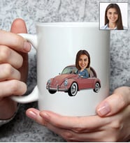 Kişiye Özel Vosvos Tasarımlı Karikatürlü Kupa Bardak