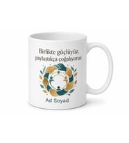 İmece İyilik Ağı Kupa Dayanışma Yardımlaşma Hediye Bardak Özel Tasarım
