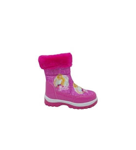 Barbie 115 Kız Çocuk Fermuarlı Kar Bot (Pembe)
