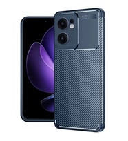 Durukar® Reno 13F Kılıf Auto Focus Karbon Kapak - Lacivert