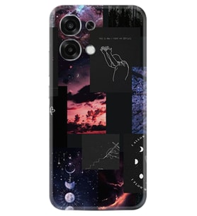 Oppo A6 Pro Kılıf Boutique Baskılı Resimli Ay Pattern Pcode -030