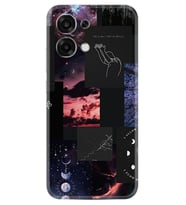 Oppo A6 Pro Kılıf Boutique Baskılı Resimli Ay Pattern Pcode -030