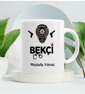 Bekçi Kupa Bardak Beyaz