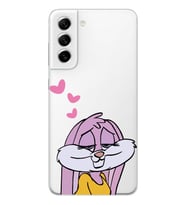 Samsung Galaxy S21 FE Uyumlu Lola Bunny Tasarımlı Şeffaf Telefon Kılıfı