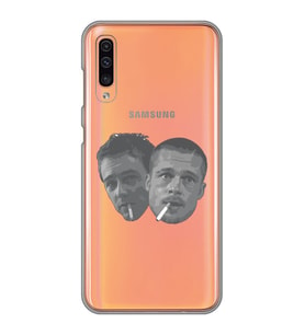 Samsung Galaxy A30S/A50/A50S Uyumlu Fight Club Desenli Şeffaf Telefon Kılıfı