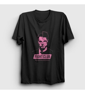 Presmono Unisex Siyah Own Film Dövüş Kulübü Fight Club T-Shirt 244442tt