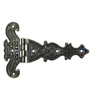 Dekoratif, Sac Tek Kuyruklu Menteşe - 69x102 mm, Büyük, Antik, 1 Adet