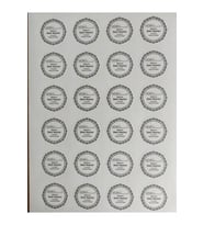 48 Adet 4 Cm Kişiye Özel Merhum Ruhuna El Fatiha Baskılı Mat Etiket Sticker - 7 Mevlidi Etiketi (Çok Renkli)