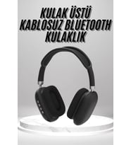 Kulak Üstü Kablosuz Bluetooth Kulaklık Yumuşak Süngerli SD Kart Girişli