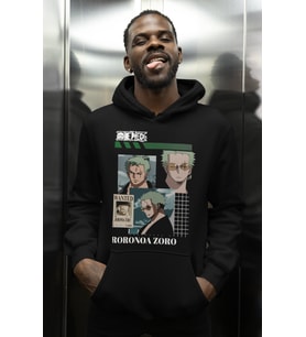 Roronoa Zoro One Piece Baskılı Unisex Oversize Anime Karakter Hoodie