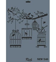 Rich New Seri N-240 Stencil 35x25 cm