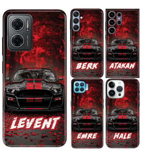 Oppo Reno A16 A31 A52 A72 A92 A91 4 5 6 7 13F 14F A54 A74 A5 A6 Pro Lite Kılıf YeniSeri Kişiye Özel İsim Yazılı Silikon Kapak Yakışıklı Araba