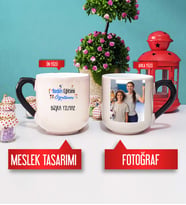 Beden Eğitimi Öğretmenine Hediye Beden Eğitimi Öğretmeni Kupa Bardak Oval Sihirli Fotoğraflı