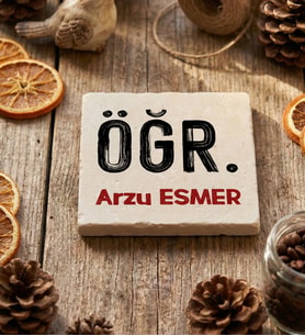 Kişiye Özel Minimal Öğretmen Bardak Altlığı Öğretmenler Günü Hediyesi