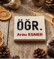 Kişiye Özel Minimal Öğretmen Bardak Altlığı Öğretmenler Günü Hediyesi