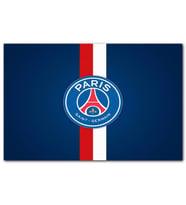 Cakatablo PSG Logosu Mavi Zemin Kırmızı Beyaz Kuşaklı