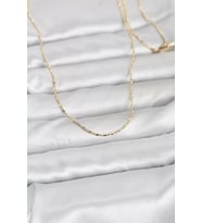 CM 14K Gold Renk Parçalı Topçuk Model 60 cm Kadın Kolye - TJ-BKO10948