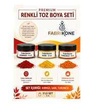 3'lü Set Premium Parafin Soya Wax Toz Mum Boyası Hobi Seti - 5 cc (Kırmızı, Sarı, Turuncu) BKFAB3KSRT5G