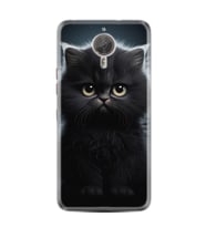 GM5 Plus Kılıf HD Resim Baskılı Tombul Kedi StKd -003