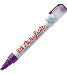 Zig Acrylista Marker Akrilik Boyama Kalemi 6 mm Kesik Uç VIOLET 