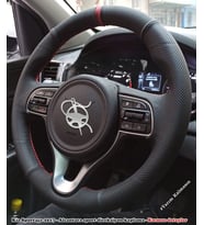Kia Sportage 2017 Araca Özel Direksiyon Kılıfı (NOKTA NUBUK YÜZÜKLÜ) (Karışık)