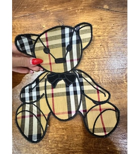 EKOSE KARELİ AYI ARMA DİKİŞ APLİKE 20X16 CM