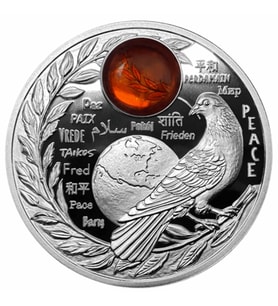 AgaKulche Dünya Barışı Gümüş Sikke Coin