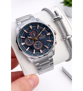 Wesse Titanıum Özel Seri İç Fonksiyonları Aktif 5 Atm Suya Dayanıklı Erkek Kol Saati EW.403606-L