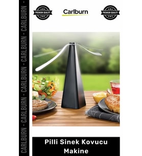 #SinekKovucu Piramit Gövde PVC Kanat Pervane Masa Üstü Taşınabilir Siyah Pilli Sinek Kovucu Makine
