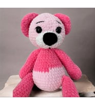 BYEhandmade El Yapımı Pembe Oyuncak Ayı