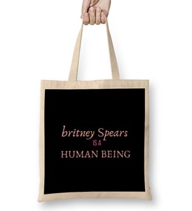 Britney Spears İs A Human Being Bez Çanta Uzun Saplı