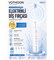 Şarjlı Diş Fırçası 15000 Vpm Titreşim Gücü, 500mah Batarya, 5 Temizlik Modu Beyaz