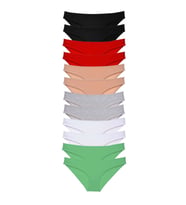 12 adet Süper Eko Set Likralı Kadın Slip Külot Set