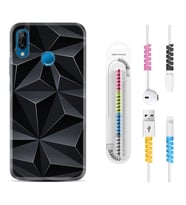Huawei P20 Lite Mate 10 20 Lite Pro P40 Lite KılıfKablo Koruma Spiral Silikon Prizmalar 1782