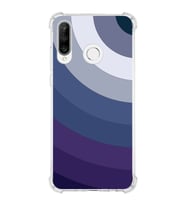 PrintiFy Huawei P30 Lite Uyumlu Köşe Korumalı Renk Cümbüşü E Tasarımlı Şeffaf Silikon Kılıf