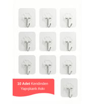 10 Adet Süper Güçlü Kapı Duvar Askısı