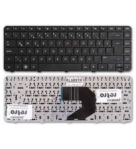 Hp AER15U00010 ile Uyumlu Notebook Klavyesi - Siyah - TR