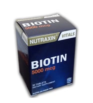 Nutraxin Biotin 5000mcg 30 Tablet