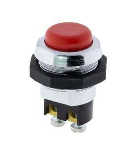 Ayt IC-180-1 Yaylı 22 Mm Metal Marş Korna Butonu Bas Çek Düğme 2 Pinli