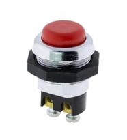 Ayt IC-180-1 Yaylı 22 Mm Metal Marş Korna Butonu Bas Çek Düğme 2 Pinli