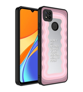 Xiaomi Redmi 9C Kılıf Aynalı Desenli Kamera Korumalı Parlak Zore Mirror Kılıf Ayna