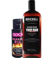 Brickell Şampuan Erkek 237 ml Saçsakal Anti-Beyaz ve + 1sıxx Erotikmasaj Yağı 60 ml