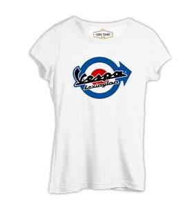 Vespa Lexington Beyaz Kadın Tshirt