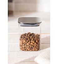 Şeffaf Borosilikat Cam Kavanoz, 470ml, dayanıklı ve şık tasarım