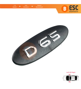 Renault Kangoo MK1 X76 KC0/1 Express 1997-2009 7700310092 İçin Siyah D65 Kapı Bandı Çıta Yazısı