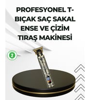 Northcity Su Geçirmez Saç ve Sakal Tıraş Makinesi - 0.1mm Hassas Kesim, Islak/Kuru Kullanım
